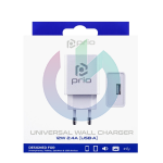 CARICATORE ALIMENTATORE PRIO FAST CHARGE 12W/2.4A USB-A BIANCO BLISTER