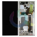 SM-N985 - SM-N986 - NOTE 20 ULTRA 5G BIANCO LCD DISPLAY NO CAMERA SAMSUNG SERVICE PACK ORIGINALE CON FRAME 