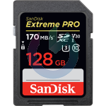 SANDISK SD SECURE DIGITAL EXTREME PRO 128GB 170/90 MB/S SDSDXXY-128G-GN4IN