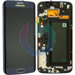 SM-G925 - S6 EDGE NERO LCD DISPLAY CON FRAME SAMSUNG SERVICE PACK ORIGINALE