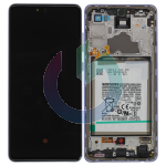 SM-A725 - SM-A726 - A72 4G - A72 5G VIOLA LCD DISPLAY CON FRAME SAMSUNG SERVICE PACK ORIGINALE