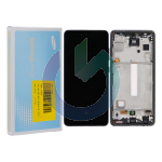 SM-A528 - A52S 5G NERO LCD DISPLAY SAMSUNG SERVICE PACK ORIGINALE CON FRAME 