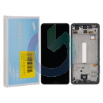 SM-A525 - A52 4G - SM-A526 - A52 5G NERO LCD DISPLAY SAMSUNG SERVICE PACK ORIGINALE CON FRAME 