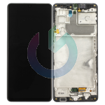 SM-A426 - A42 5G NERO LCD DISPLAY SAMSUNG SERVICE PACK ORIGINALE CON FRAME 