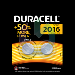 DURACELL BATTERIA 2016 BOTTONE BLISTER DA 2 2016