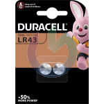 DURACELL BATTERIA LR43 BOTTONE BLISTER DA 2 LR43