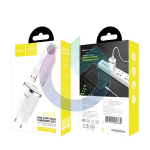 CARICABATTERIA HOCO SPINA + CAVO 1XUSB CON CAVO TYPE C 2.4A BIANCO 12W C37A