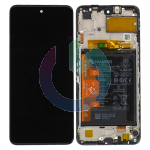 LCD DISPLAY HUAWEI SERVICE PACK HONOR 10X LITE P SMART 2021 NERO BLACK CON FRAME E BATTERIA