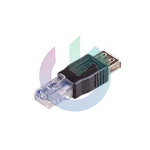 ADATTATORE AKYGA RJ45 TO USB 2.0 TIPO A NERO