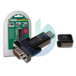 ADATTATORE DIGITUS CONVERTITORE USB 2.0 D-SUB 9 MASCHIO NERO