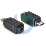 ADATTATORE USB MICRO-B MALE TO MINI USB 5PIN