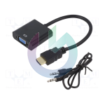 CAVO ADATTATORE CABLEXPERT HDMI M - VGA F + AUDIO 15CM