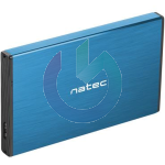 CASE ESTERNO NATEC RHINO GO! BOX HARD DISK HDD 2.5" USB 3.0 BLU BLUE