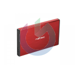 CASE ESTERNO NATEC RHINO GO! BOX HARD DISK HDD 2.5" USB 3.0 ROSSO RED NKZ-1279