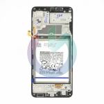 SM-A225 - A22 4G NERO LCD DISPLAY SAMSUNG SERVICE PACK ORIGINALE CON FRAME E BATT