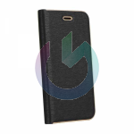 CUSTODIA COVER A LIBRO FORCELL LUNA BOOK PER IPHONE 12 MINI NERO