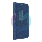 CUSTODIA COVER A LIBRO FORCELL LUNA CARBON PER IPHONE 11 PRO BLU