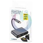 ADATTATORE DA TYPE-C A HDMI E VGA PLATINET PMMA9832