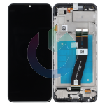 SM-A035G - A03G NERO LCD DISPLAY SAMSUNG SERVICE PACK ORIGINALE EU VERSION CON FRAME 