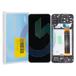 SM-A137 - A13 2022 NERO LCD DISPLAY SAMSUNG SERVICE PACK ORIGINALE CON FRAME 