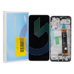 SM-A236 - A23 5G NERO LCD DISPLAY SAMSUNG SERVICE PACK ORIGINALE CON FRAME 