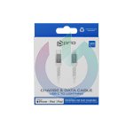 CAVO PRIO TYPE-C A LIGHTNING BIANCO CERTIFICATO MFI 1.2MT 