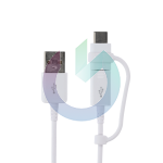 CAVO PER SAMSUNG COMBO USB TO TYPE-C / MICRO USB BIANCO EP-DG930DWE 1.5MT 3A
