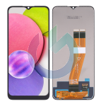 SM-A037F - A03S NERO LCD DISPLAY SAMSUNG PARI ORIGINALE SERVICE NO FRAME (SMALL GLASS)