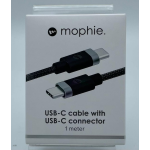 CAVO MOPHIE TYPE-C TO TYPE-C NERO IN BLISTER USBC-USBC-1M-BLK-A/409903467 1 MT