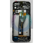 SM-A146B - A14 5G NERO LCD DISPLAY SAMSUNG PARI ORIGINALE SERVICE CON FRAME 