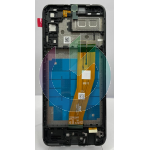 SM-A042 - A04E NERO LCD DISPLAY SAMSUNG PARI ORIGINALE SERVICE CON FRAME 