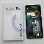 SM-G998 - S21 ULTRA 5G NERO LCD DISPLAY NO IMPRONTA SAMSUNG PARI ORIGINALE SERVICE OLED CON FRAME 