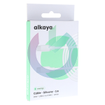 CAVO ALKAYA SPEED FLEX SILICONE TYPE-C TYPE-C 65W 1MT BIANCO