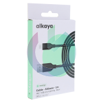 CAVO ALKAYA SPEED FLEX SILICONE LIGHTNING - USB-A 12W 1MT NERO