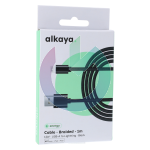 CAVO ALKAYA SPEED FLEX INTRECCIATO LIGHTNING - USB-A 12W 1MT NERO