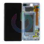 SM-G975 - S10 PLUS PRISM BLU LCD DISPLAY CON FRAME E BATTERIA SAMSUNG SERVICE PACK ORIGINALE