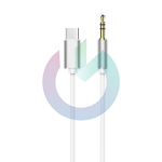CAVO ADATTATORE AUX TYPE-C - JACK BIANCO 90CM