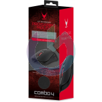 COMBO 4 VARR MOUSE NERO 3200 DPI + TAPPETINO NERO GAMING 29.5X21 CM