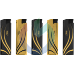 MATTEO ACCENDINO METAL CASE GOLD LINES *25