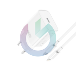 CARICATORE XO CARICABATTERIA FAST CHARGER 20W TYPE-C  BIANCO E TYPE-C SU LIGHTNING