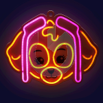 NEON LED PAW PATROL - SKYE