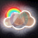 NEON MIRROR LED CLOUD MULTICOLOR FOREVER LIGHT
