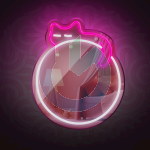 NEON MIRROR LED SLEEPING CAT BIANCO - ROSA FOREVER LIGHT