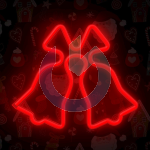 NEON LED CHRISTMAS BELLS FOREVER LIGHT