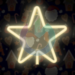 NEON LED CHRISTMAS PENTASTAR WHITE FOREVER LIGHT