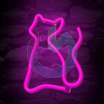 NEON LED CAT PINK FOREVER LIGHT