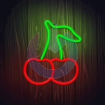 NEON LED CHERRY RED FOREVER LIGHT