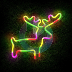 NEON LED CHRISTMAS RENNA MULTICOLOR FOREVER LIGHT