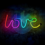 NEON LED LOVE MULTICOLOR FOREVER LIGHT