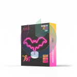 NEON LED HALLOWEEN DA COMODINO PIPISTRELLO PINK FOREVER LIGHT